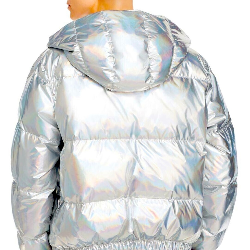 Alice +Olivia silver iridescent Durham jacket